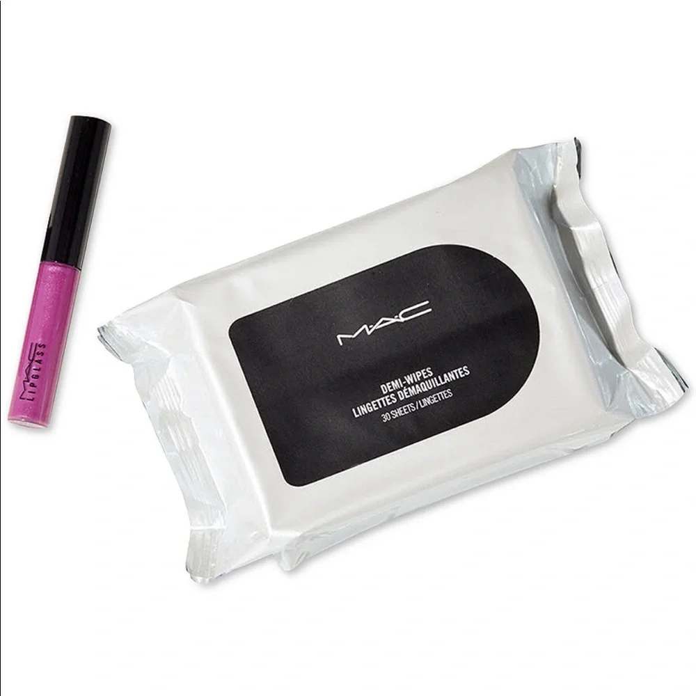 MAC LIP GLOSS & DEMI-WIPES